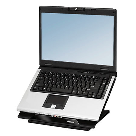 Fellowes Designer Suites Laptop Riser, Black/Pearl
