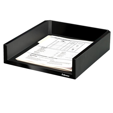 Fellowes Designer Suites Letter Tray, Black/Pearl