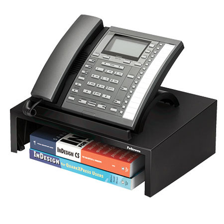 Fellowes Designer Suites Phone Stand, Black/Pearl