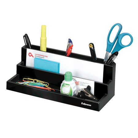 Fellowes Designer Suites Organizer, Black/Pearl