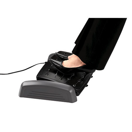 Fellowes Heat And Slide Footrest, Black