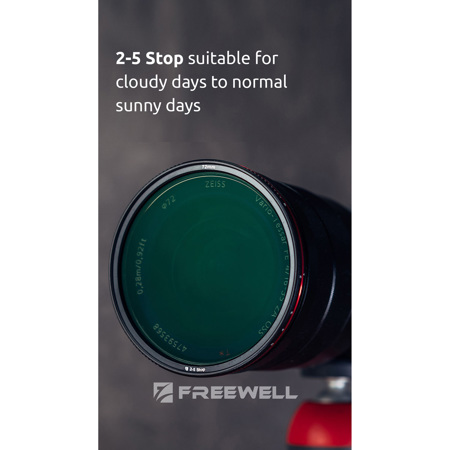 Freewell 86mm Threaded Hard Stop Variable ND Standard Day Filter, 2 to 5 Stop