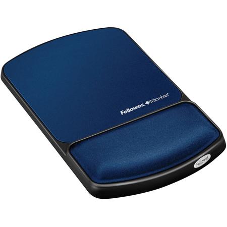 Fellowes Mouse Pad/Wrist Support with Microban Protection, Sapphire