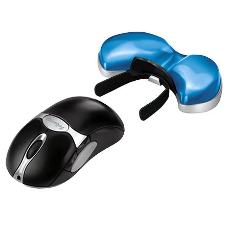 Fellowes Gliding Palm Support with Microban Protection, Blue Gel