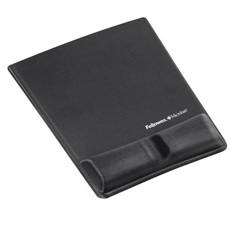 Fellowes Mouse Pad/Wrist Support, Polyurethane Gel, Graphite