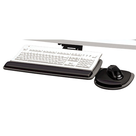Fellowes Standard Keyboard Tray, Graphite/Black