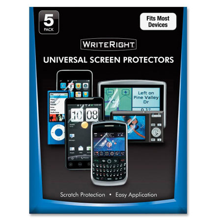 Fellowes WriteRight Universal Screen Protector, 5 Pack