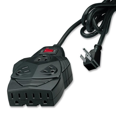Fellowes Mighty 8 Surge Protector, Black