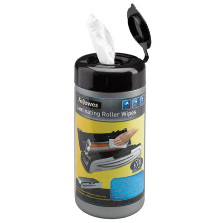 Fellowes 50-Pack Roller Cleaning Wipes for Laminators