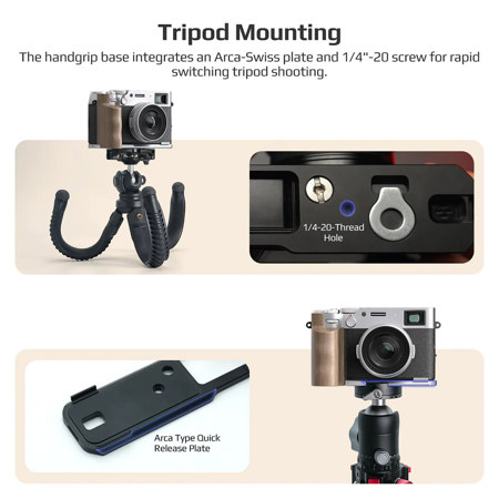Freewell Wooden L-Bracket Handheld Grip for Fujifilm X100VI Camera