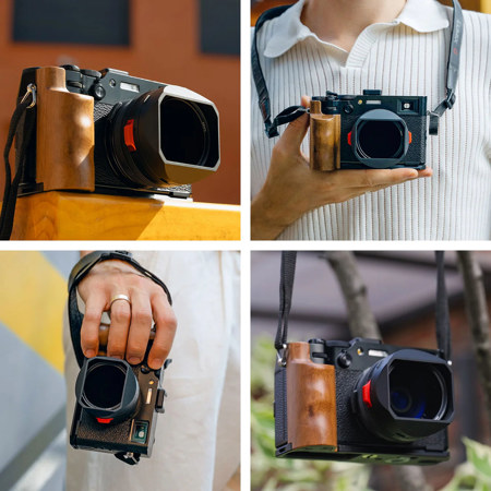 Freewell Wooden L-Bracket Handheld Grip for Fujifilm X100VI Camera