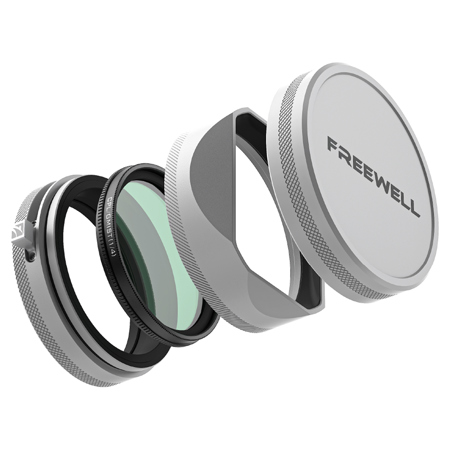 Freewell Hybrid CPL/Glow Mist 1/4 Filter Kit with Lens Hood for Fuji X100 Series Silver
