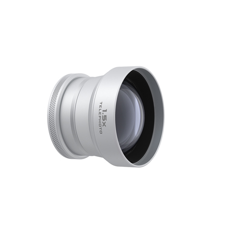 Freewell 1.5x Telephoto Lens for Fujifilm X100VI and X100V Cameras, Matte Silver