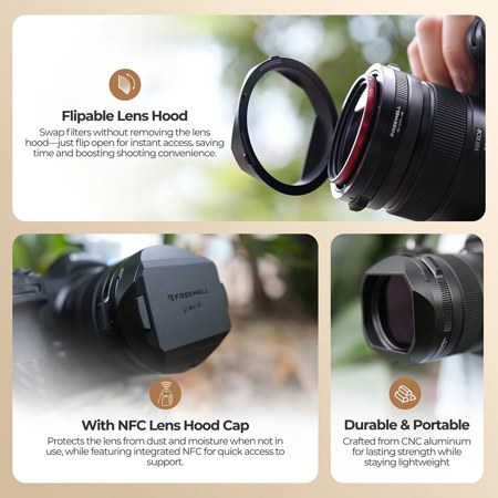 Freewell Real Lens Hood w/52mm CPL/GMIST 1/4 Filter for NIKKOR Z