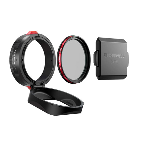 Freewell Real Lens Hood with 49mm CPL/Black Mist 1/4 Filter for Fujifilm GFX100RF Camera, Black