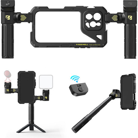 Freewell Genius Rig Kit iPhone 16 Pro用美品 Freewell Genius Rig Cage for iPhone 16 Pro Max FW-IP16PM-GVK