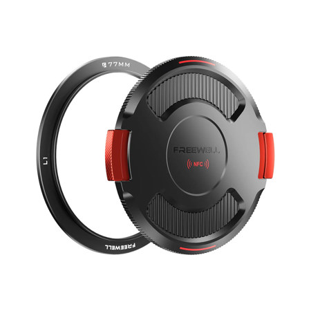 Freewell Real Locking Adapter Ring with NFC Lens Cap for VND/CPL Filter System 77mm
