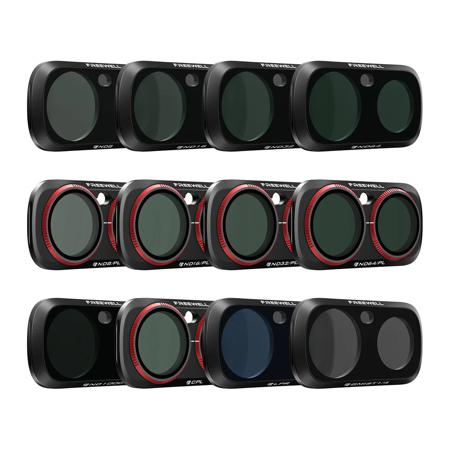 Freewell Mega Magnetic Filter Kit for Insta360 Luna Ultra Action Camera, 12-Pack