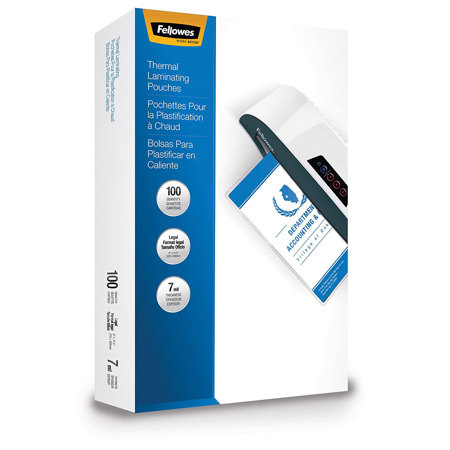 Fellowes Laminating Pouch, 8-1/2x14in, 7 Mil, 100-Pack