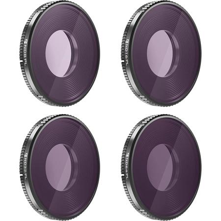 Freewell Bright Day ND/PL Hybrid Lens Filter Kit for DJI Osmo Action 3, 4-Pack