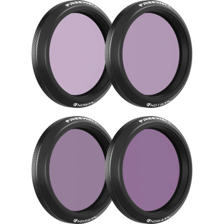 Freewell Bright Day ND/PL Hybrid Filter Kit for Osmo Action 5 Pro/4/3, 4-Pack