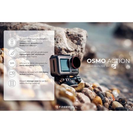 Freewell Standard Day Camera Lens Filters for DJI Osmo Action Camera, 4-Pack