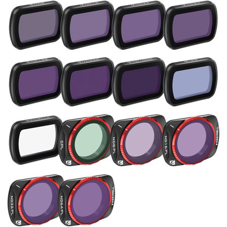 Freewell Mega Lens Filter Kit for DJI Osmo Pocket 3 Gimbal Camera, 14-Pack