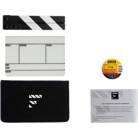 Filmsticks Clapperboard Kit with All-Weather Clapper Sticks, Small