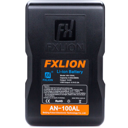 FX Lion Cool Blue AN-100AL 14.8V 98Wh Gold-Mount Li-Ion Battery with OLED Screen
