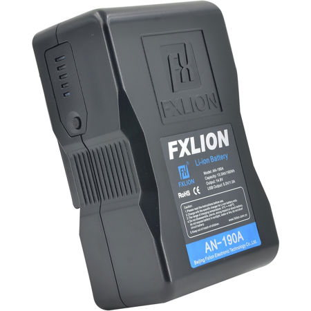 FX Lion Cool Black AN-190A 14.8V 190Wh Gold-Mount Lithium-Ion Battery