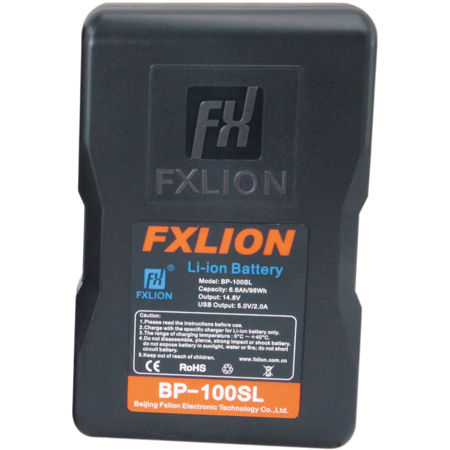 FX Lion Cool Blue BP-100SL 14.8V 98Wh V-Mount Lithium-Ion Battery w/OLED Screen