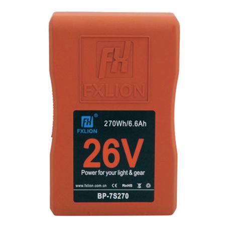 FX Lion BP-7S270 26V High Power V-Mount Lithium-Ion Battery, 270Wh