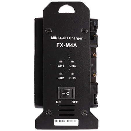 FX Lion FX-M4A Mini 4-Channel Gold-Mount Battery Charger