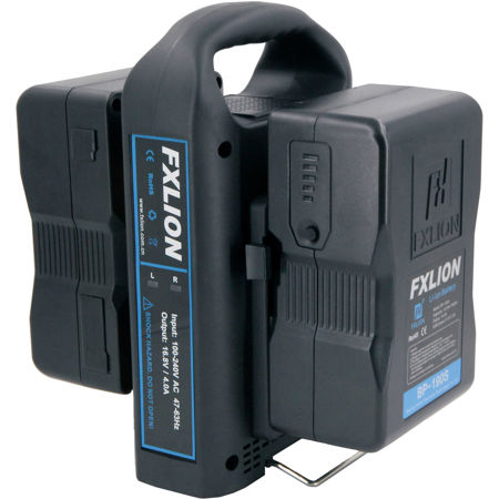 FX Lion PL-Q280B Dual-Channel V-Mount Fast Li-Ion Battery Charger