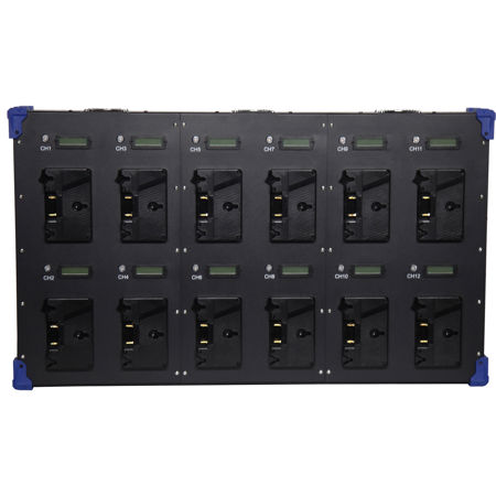 FX Lion PL-Q4A12 12-Bay Gold-Mount Fast Wall Charger
