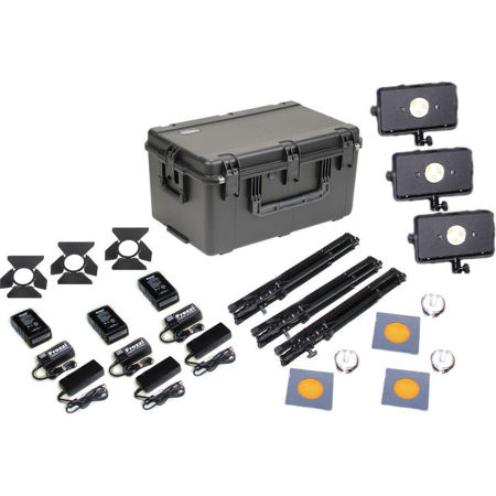 Frezzi Skylight Triple AC/DC Anton Bauer-Mount Light Kit