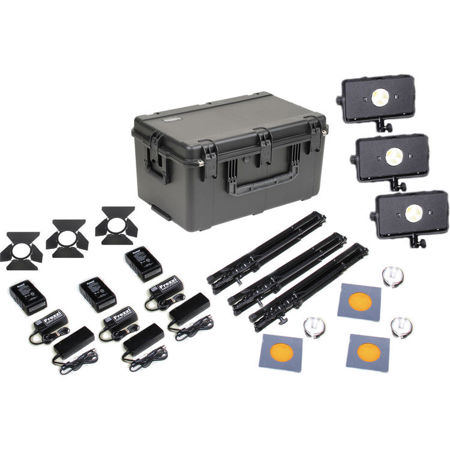 Frezzi Skylight Triple AC/DC V-Mount Light Kit