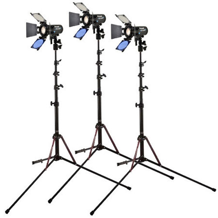 Frezzi 3-Head EyLight 5000K LED Warm Lamp Kit with Hard Case