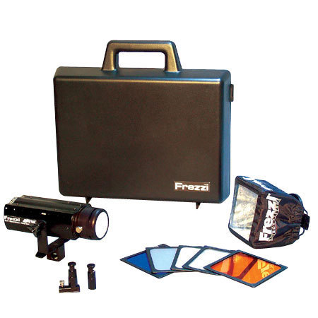 Frezzi MAK18-2A Mini-Sun Gun HMI Video Light Kit with 18 Watt HMI Bulb, DC Powered.
