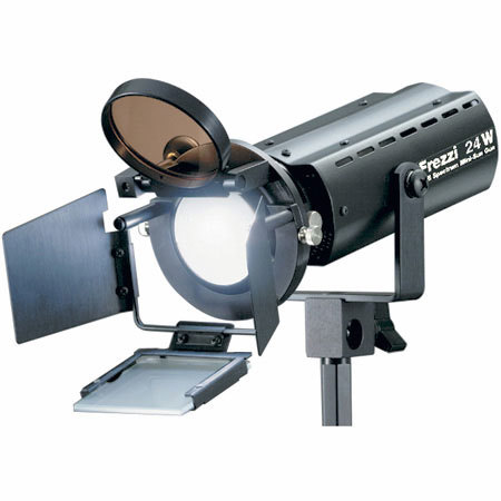 Frezzi MA24-5X Mini-Sun Gun HMI Video Light with 24 Watt HMI Bulb, DC Powered.
