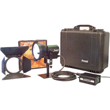 Frezzi SSGK2-200 Super-Sun Gun 200 Watt Dual Head AC/DC HMI Video Light Kit