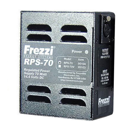 Frezzi RPS-70 AC Power Supply, 14.4 Volt, 70 Watts with Anton Bauer Post and XLR-4 (F) Connectors