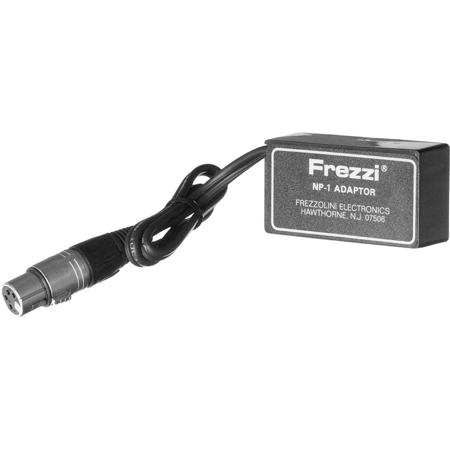 Frezzi 9579 Adaptor Cable, XLR-4(F) to NP-1 Battery, 18" Long Cable #96710