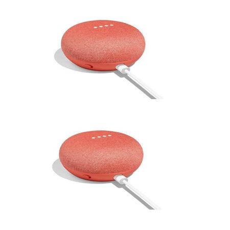 Google 2 Pack Home Mini, Coral
