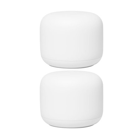 Google Nest Nest Wi-Fi Router, Snow, 2-Pack