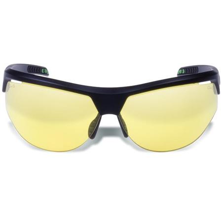 Gargoyles Cardinal-PR Oval Sunglasses, Matte Black Frame, Yellow Lens