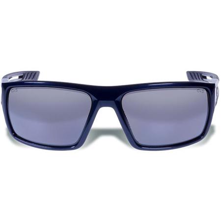 Gargoyles Rampart Rectangle Sunglasses Navy Blue Frame Smoke Silver Lens 10700202.QTM