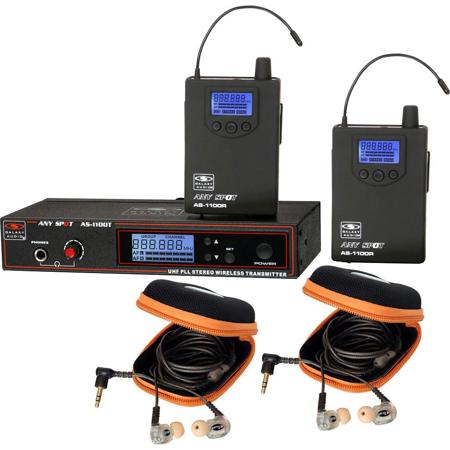 Galaxy Audio AS-1110-2N In-Ear Twin Pack Monitor System, EB10, N: 518 to 542MHz