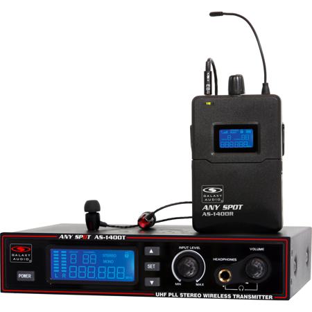Galaxy Audio Any Spot AS-1400T/R Wireless Personal Monitor System, M: 516-558MHz