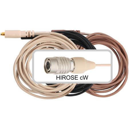 Galaxy Audio ESS/HSD/HSE/HSH Headset Cable with Hirose 4-Pin Wired, Beige